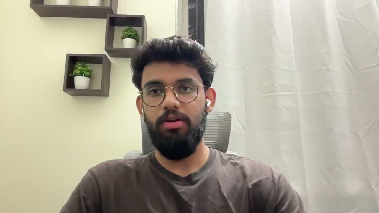 Video testimonial from SIDDHARTH